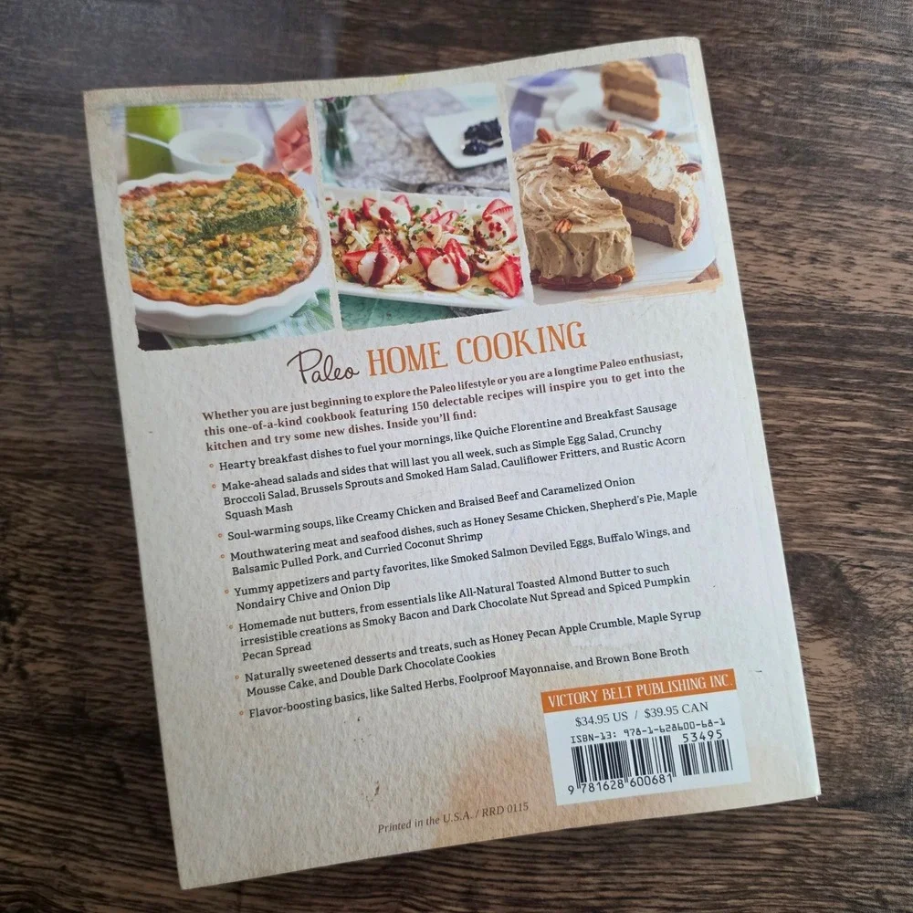 PALEO‎ Home Cooking Cookbook Sonia Lacasse Paperback Gluten-Free